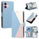thumbnail image 1 of Funda Cartera Tricolor para iPhone 16 con Ranuras para Tarjetas, Azul Claro, 1 of 6