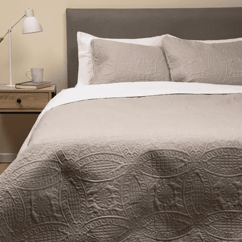 Genérico - Cubrecama Quilt Reversible King/super King + Fundas