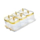 thumbnail image 4 of Caja De Condimentos Dividida, Contenedor De Especias Para Dulces, Sal, Nueces, Plato, 6 Frascos, 4 of 5