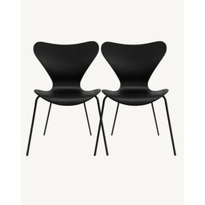 Habita2 Chile - Set 2 Sillas Jlove Pp Black - Negro