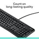 thumbnail image 3 of Teclado Logitech K120 con cable para Windows, tamaño completo, negro, 3 of 9