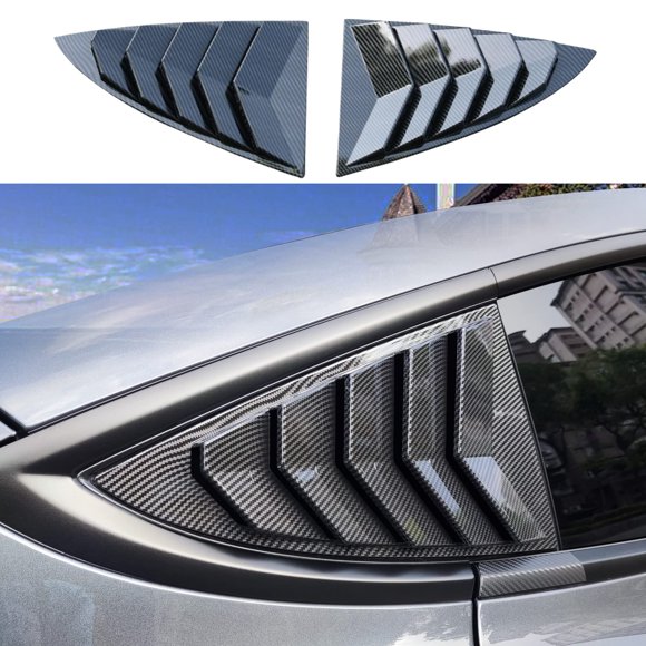 Cubre persiana lateral trasera yhcdsea para Tesla Model 3 (2017‑2026) en fibra de carbono