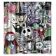 thumbnail image 1 of Cortina de ducha con diseño de calavera de Saoor The Nightmare Before Christmas, juego de cortinas de baño con ganchos, tamaño 60 x 72 pulgadas, 1 of 3