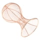 thumbnail image 2 of Sombrero de metal casco de casco de rack de pelo peluca soporte de visualización de almacenamiento de oro rosa, 2 of 3