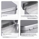 thumbnail image 4 of Latas con bisagras Tamicy de metal rectangulares plateadas, paquete de 40 unidades, 95 x 62 x 20 mm, 4 of 8