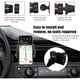 thumbnail image 5 of Soporte universal de cristal para teléfono de coche - Ajustable en 360 grados, seguro para el salpicadero, la rejilla de ventilación y el parabrisas - Compatible con todos los smartphones-Negro, 5 of 6