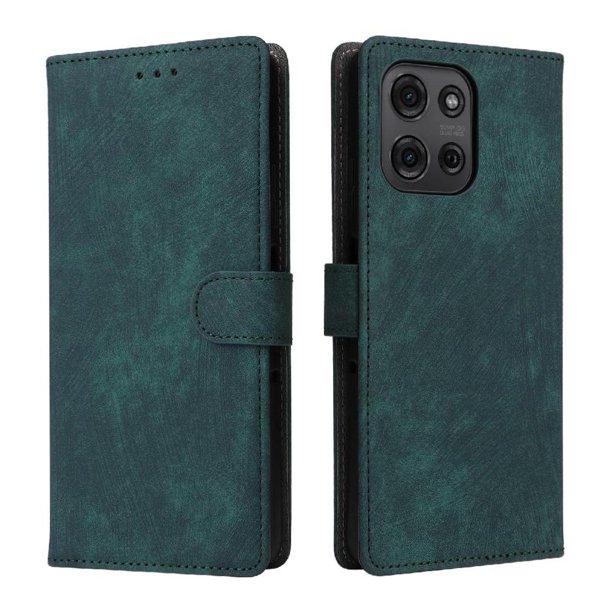 Funda Billetera para Motorola MOTO G75 5G con Soporte - Cartera de Cuero con Ranuras Verde