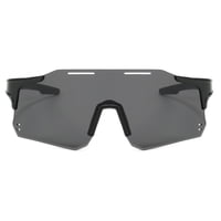 Polasup Gafas Lentes De Sol Gafas De Sol Deportivas Negras Con Lentes Oscuros Y Diseño Ergonómico. Protección Uv 400, Ligera Y Resistente. Ideales Para Ciclismo, Running Y Actividades