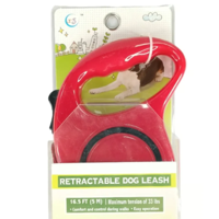 Genérico - Correa Retráctil Con Botón De Frenado Perros Rojo 3Mts