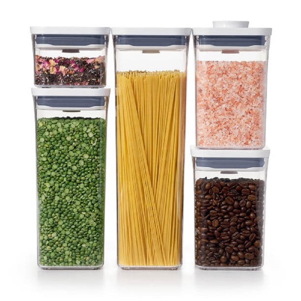 Juego de recipientes OXO Good Grips POP de 5 piezas, sin BPA, aptos para lavavajillas