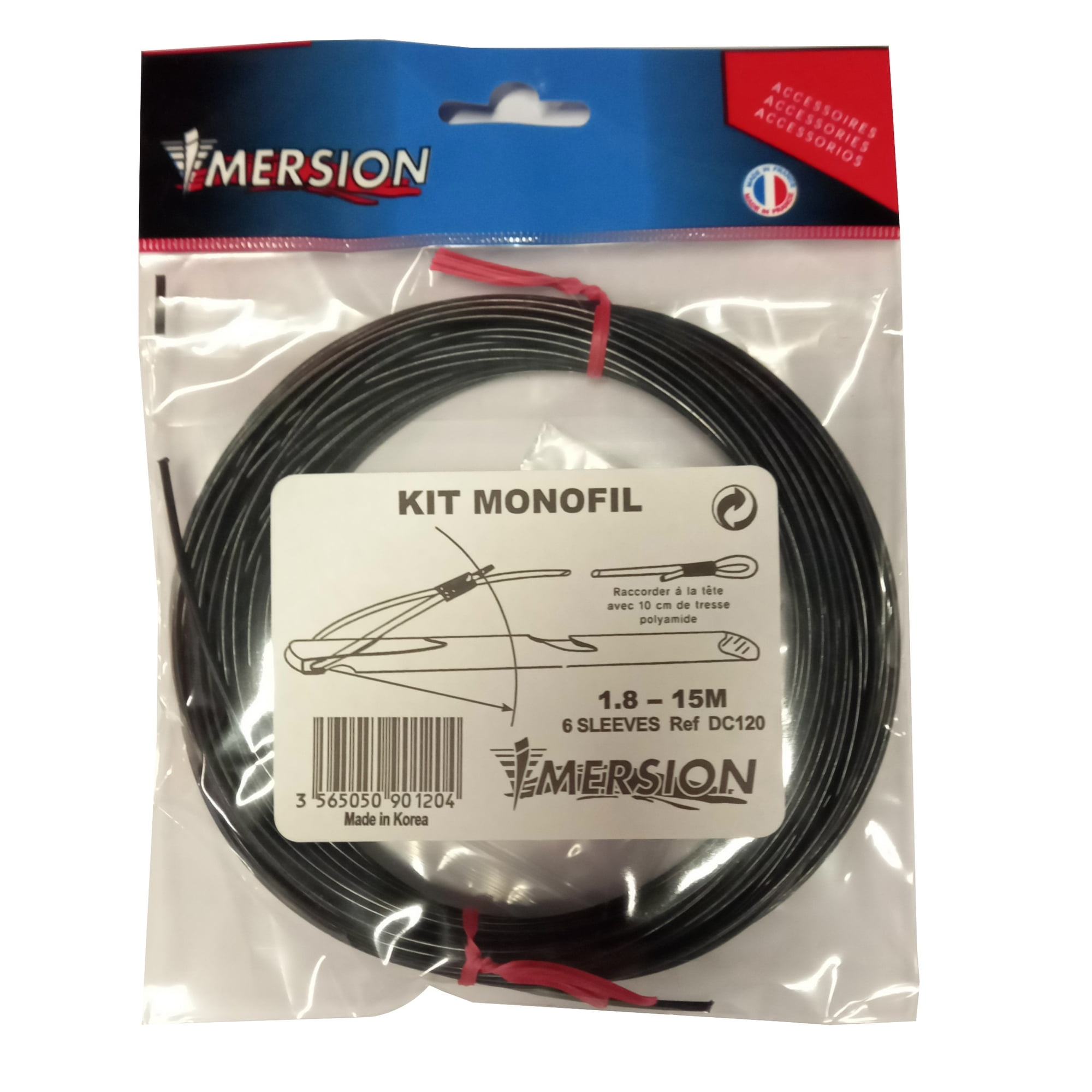 Imersion - Kit Monofilamento 15m Para Arpon De Pesca