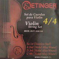 Set De Cuerdas Para Violin 4/4 Etinger Ecv-350