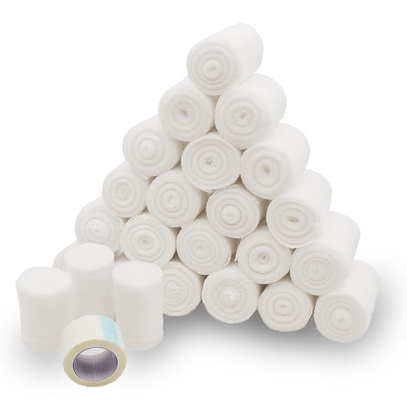 Rollo de vendaje de gasa California Basics de 2 pulgadas, paquete de 24
