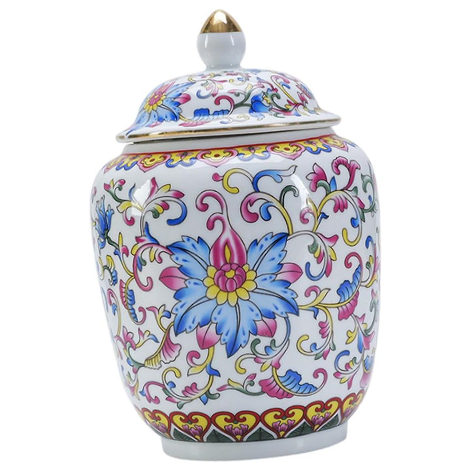 Magideal - Tarro De Almacenamiento De Té De Cerámica, Tarro De Jengibre, Latas De Té, Latas De Esmalte De Color, Elegante Para Cocina, Especias, Café, Condimento