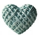 thumbnail image 1 of Set De 5 Corazón Decorativo Mimbre Pared Colgante 20cm Jhn, 1 of 3