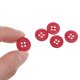 thumbnail image 4 of Uxcell 10Pcs 20L Botones de Costura 1/2"(12.5mm) Botones Redondos Planos de Resina de 4 Agujeros para Costura de Ropa DIY, Rojo, 4 of 5