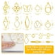 thumbnail image 2 of Biseles abiertos de resina LET'S RESIN, 172 unidades con anillos para saltar, joyas, 2 of 3