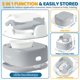 thumbnail image 2 of Entrenador de baño 3 en 1 Orzbow para niños pequeños, gris, 2 of 6
