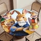 thumbnail image 5 of Peter Rabbit-theme Fitted Round Tablecloths Elastic Edged Table Covers Waterproof Table Cloth for Kitchen Holiday Party Tables Decor 150cm, 5 of 6