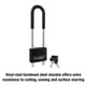thumbnail image 3 of Grillete ajustable Padlock Master Lock 527D con llave, negro, 3 of 5