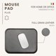 thumbnail image 2 of Alfombrilla de ratón Maruse de piel italiana para el hogar o la oficina, color marrón, 2 of 9