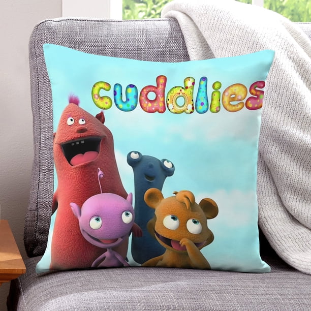 Los Cuddlies Fundas de almohada de terciopelo con tema, regalos de funda de almohada, decoración para el hogar, cojín de lanzar, regalo de cumpleaños para fans y parejas.50*50cm.