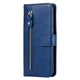 thumbnail image 4 of Funda con Cremallera para Motorola Moto G9 Plus, Carcasa Cartera de Cuero PU con Soporte y Tarjetero, 4 of 5