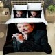 thumbnail image 1 of v1257 Bed Sheets rock star Johnny Hallyday Bedding Sets exquisite bed supplies set duvet cover bed comforter set bedding set luxury birthday gift 3-Piece Bedding Set (1 Duvet Cover + 2 Pillow Shams) B, 1 of 5