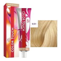 Tinte Para Cabello Wella Color Touch 9/01 Rubio Extra Claro Natural Ceniza 60Ml