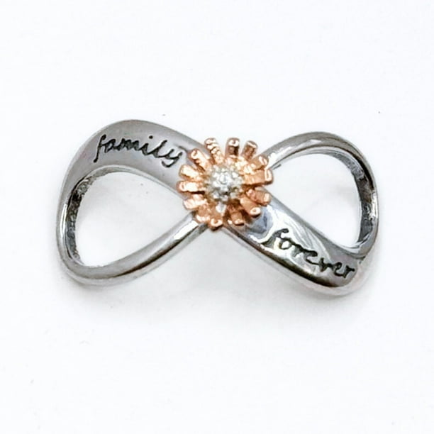 Charm Infinito Family Forever Y Flor, Plata 925, Regalo | Lider