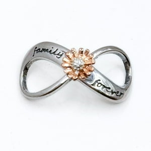 Nordvik London - Charm Infinito Family Forever Y Flor, Plata 925, Regalo