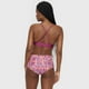 thumbnail image 3 of Bottom Mujer Alto Lazo Flores Rosado-Lila Corona, 3 of 5