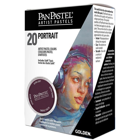 Set de pasteles PanPastel para retrato, 20 colores