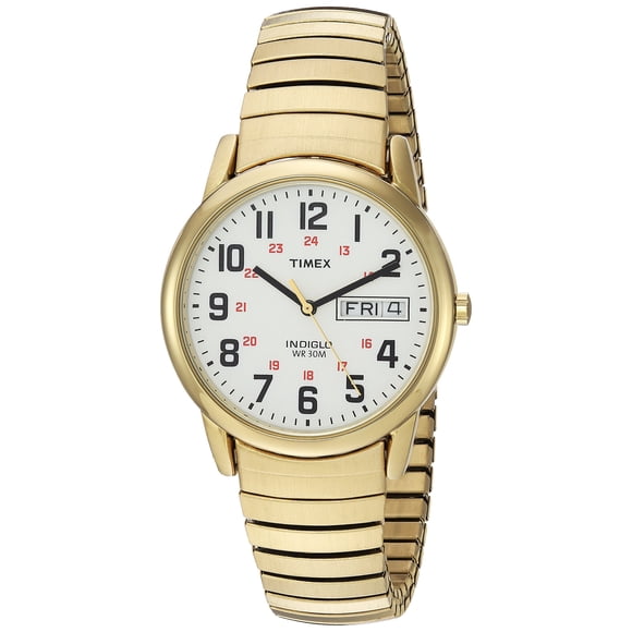 Funda Watch Timex Easy Reader de 35 mm en tono dorado con correa de 8,25 pulgadas