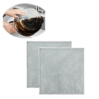 Genérico - Pack 6 Paño Fibra Metálica Reusable Limpieza Cocina 30X30Cm