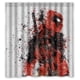 thumbnail image 1 of Cortina de ducha con estampado de Deadpool, juego de cortinas de baño con ganchos, tamaño 66 x 72 pulgadas, 1 of 3