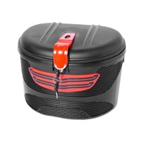 Ioensy - Cesta Para Bicicleta Con Cerradura Instale Fácilmente Contenedores Universales Cesta Para Bicicleta Negra