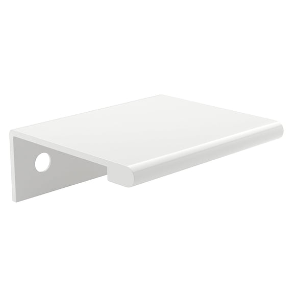 Tirador de borde blanco Lincoln para gabinete y cajón Richelieu