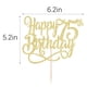thumbnail image 3 of Topper Para Pastel Con Brillo Dorado Feliz 75 º Cumpleaños, 3 of 7