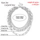 thumbnail image 5 of Collar KunJoe 45 cm Cadena de Eslabones en Forma de Clip de Papel de 5 Capas en Tono Plateado, 5 of 7