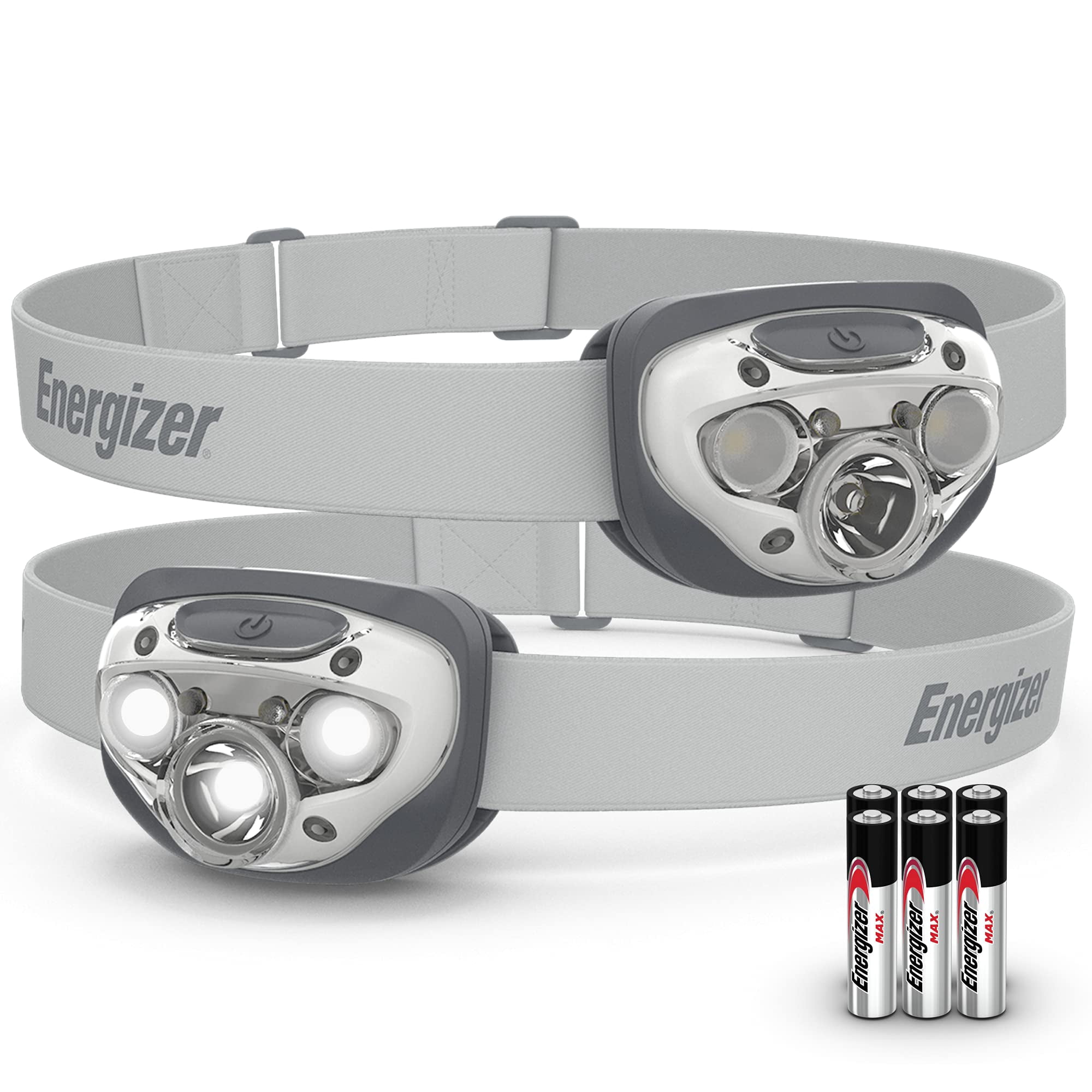 Linterna Frontal Energizer Led Pro (paquete De 2) Ipx4 Resistente Al Agua