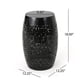 thumbnail image 3 of Mesa Lateral Ruby de Hierro Negro para Exterior Christopher Knight Home, 3 of 8