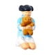 thumbnail image 3 of Niños Besándose Osito De Peluche 1:64 Figuras De Personas Pintadas A Mano Para Decoración De Casa De Muñecas Azul, 3 of 3