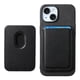 thumbnail image 1 of Funda de Cuero Magnética con Tarjetero para iPhone 14 Plus Cubierta Delgada Negro, 1 of 5