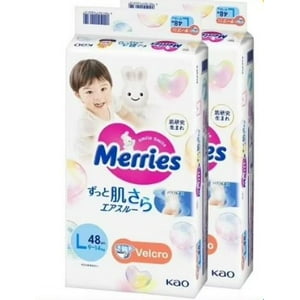 Merries - Velcro Super Jumbo L 48X2 Pcs