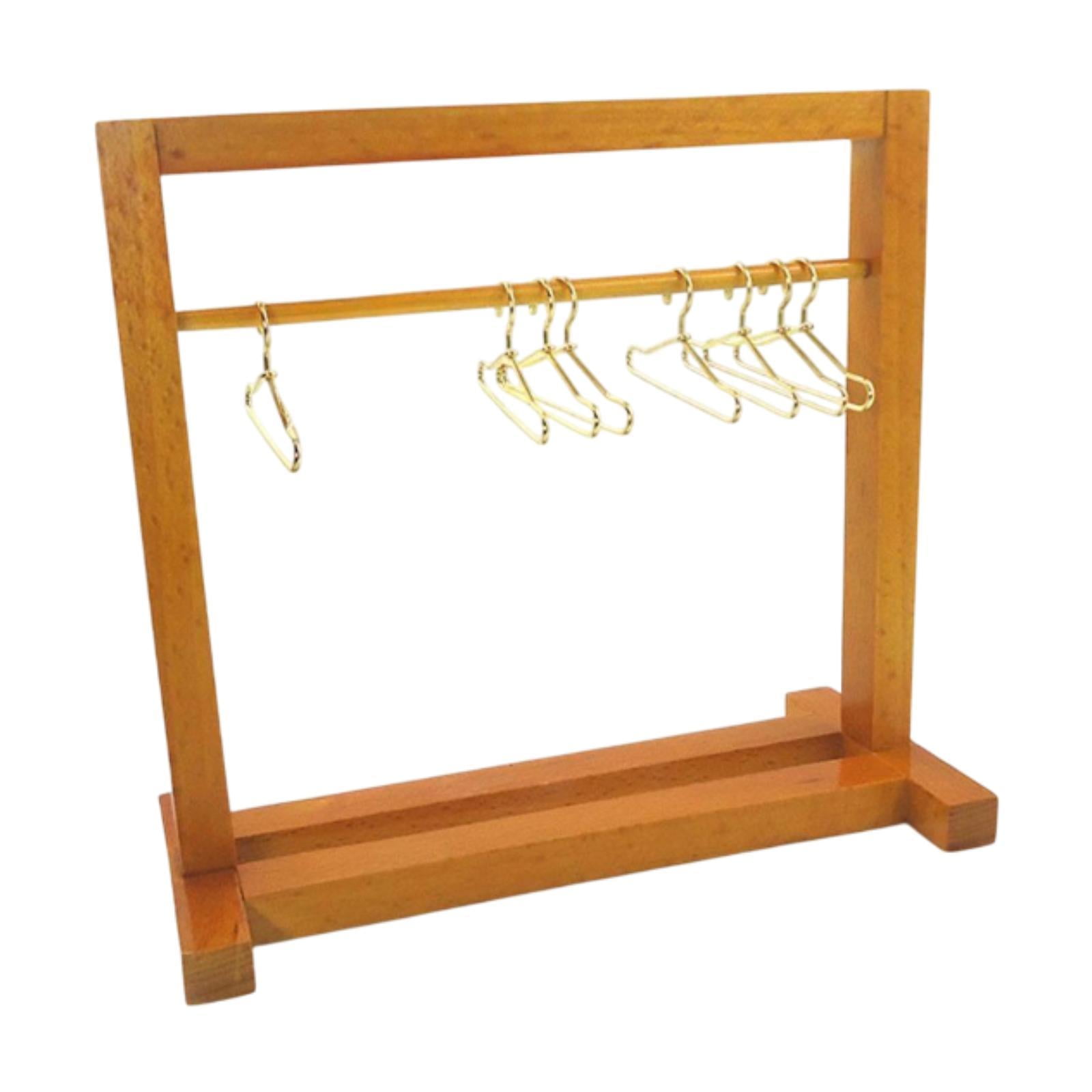 Magideal - Perchero Para Ropa De Casa De Muñecas Con Perchas, Accesorios De Decoración Para Muñecas, Accesorios De Simulación, Juguetes Para El Hogar, Sala De Es