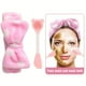 thumbnail image 2 of 2Pcs Face Cleansing Set, 1pc Double-Ended Multifunction Cartoon Bear Design Silicone Facial Cleansing Brush & 1pc Coral Fleece Soft Bow Decor Hair Band, For Blackhead Cutin Removal, Skin Care, Dig And, 2 of 3