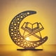thumbnail image 1 of 3D Wooden Handmade Moon Star LED Lights - Perfect Ramadan Kareem Ornament for Muslims, Eid Crafts, Home Decor & Themed Parties, 1 of 5