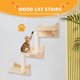 thumbnail image 4 of Juego de muebles NOVGOBHOT con estantes de pared para gatos con rascador, 4 of 6