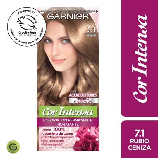 Coloración Cor Intensa Garnier Cabello 7.1 Rubio Ceniza